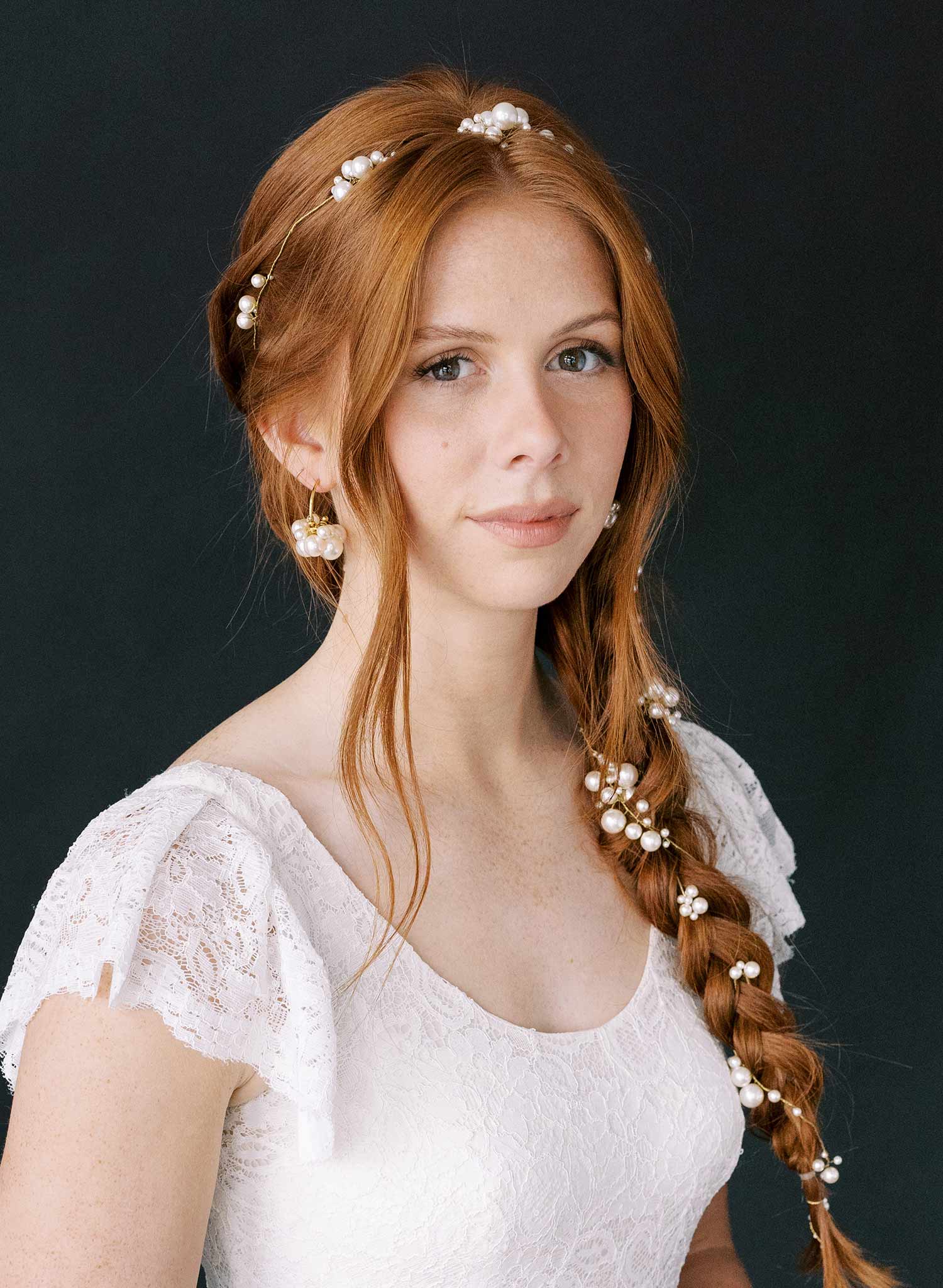 extra long bridal pearl hair vine by twigs and honey