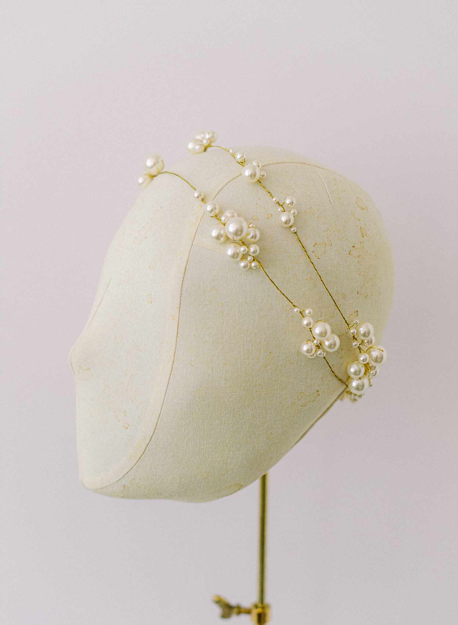 extra long bridal pearl hair vine by twigs and honey