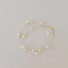 pearl and gold bridal wrap bracelet by twigs and honey