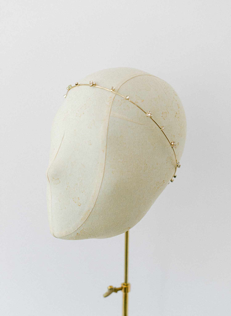 crystal bridal headband by twigs and honey