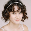 freshwater pearl and opal crystal bridal hair vine by twigs & honey