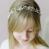 freshwater pearl and opal crystal bridal hair vine by twigs & honey