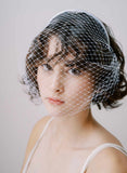 birdcage veil bridal headband by twigs & honey