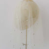 crystal embellished short tulle bridal veil by twigs and honey