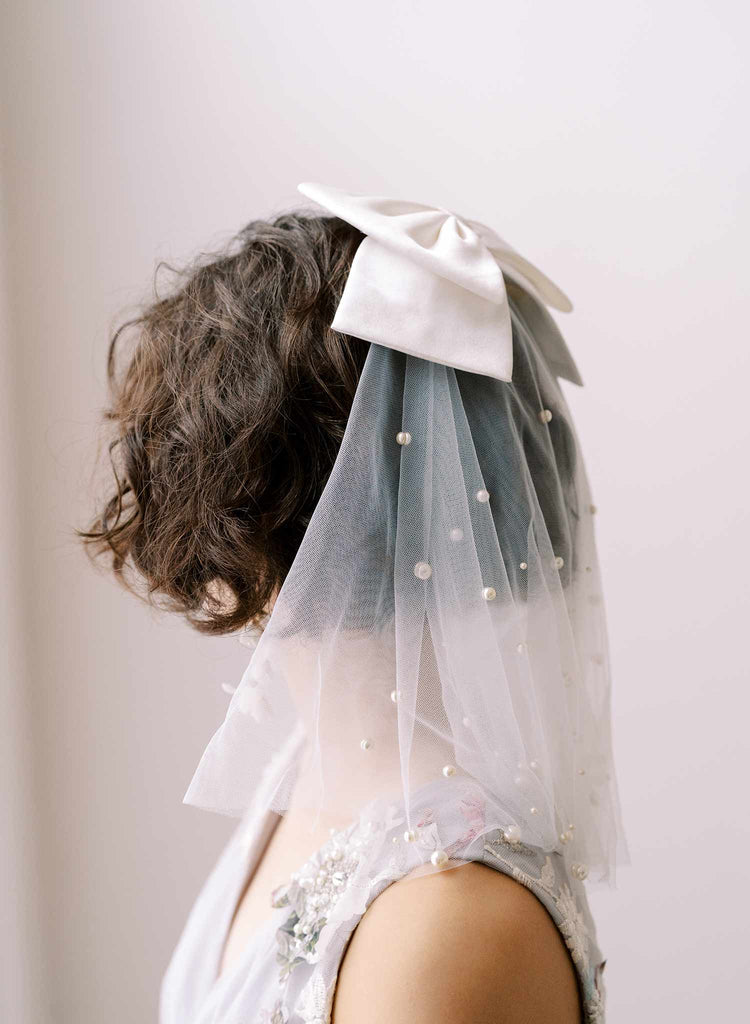 silk wedding hair bow by twigs and honey