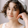 silk bridal bow headband by twigs and honey