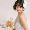 tulle bridal short hair bow by twigs & honey