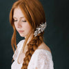 Bridal hair comb with crystals by twigs and honey