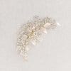 Bridal hair comb with crystals by twigs and honey