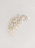 Bridal hair comb with crystals by twigs and honey