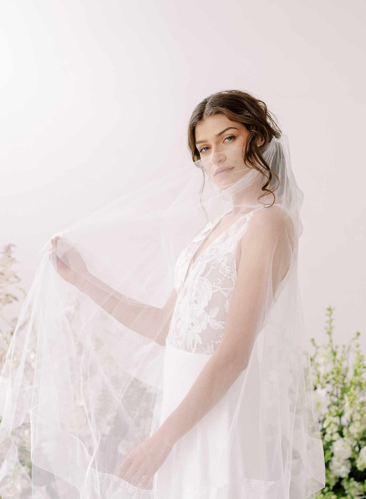 Organza veil on sale bridal
