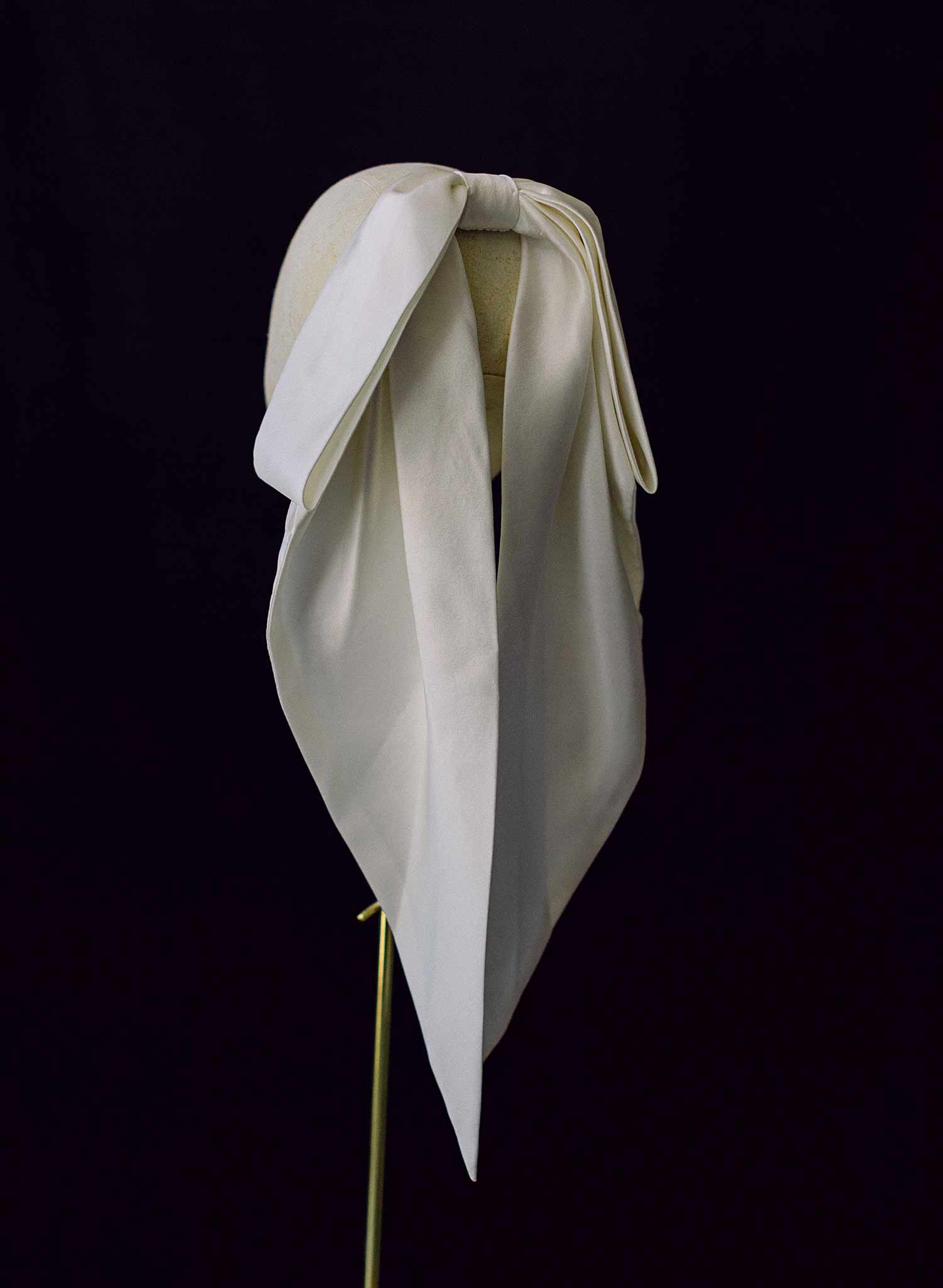 Soft bridal tulle long bow by twigs and honey