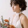 Tulle bridal scarf with pearls by twigs & honey