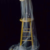 Cathedral bridal veil with hand sewn flowers by twigs & honey