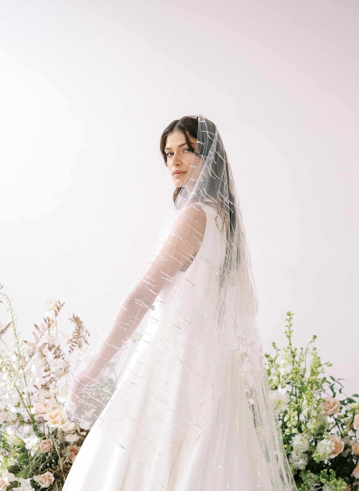 Blossom Veils Beaded Floral Veil