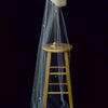 Hand embroidered crystal bridal train veil by twigs and honey
