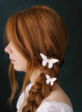 Crystal encrusted bridal butterfly bobby pins by twigs & honey