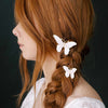 Crystal encrusted bridal butterfly bobby pins by twigs & honey