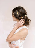 Gold dragonfly hairpins by twigs and honey