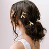 Gold dragonfly hairpins by twigs and honey