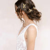 Gold dragonfly hairpins by twigs and honey