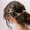 Gold dragonfly hairpins by twigs and honey