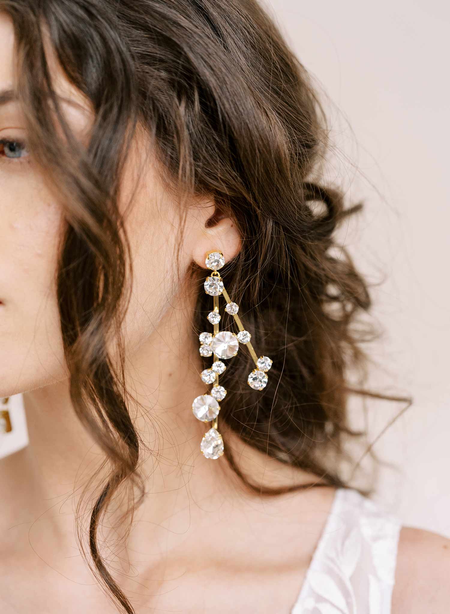Crystal constellation bridal earrings - Style #2377
