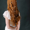 Baguette rectangular shaped crystal bridal hair pin set by twigs and honey