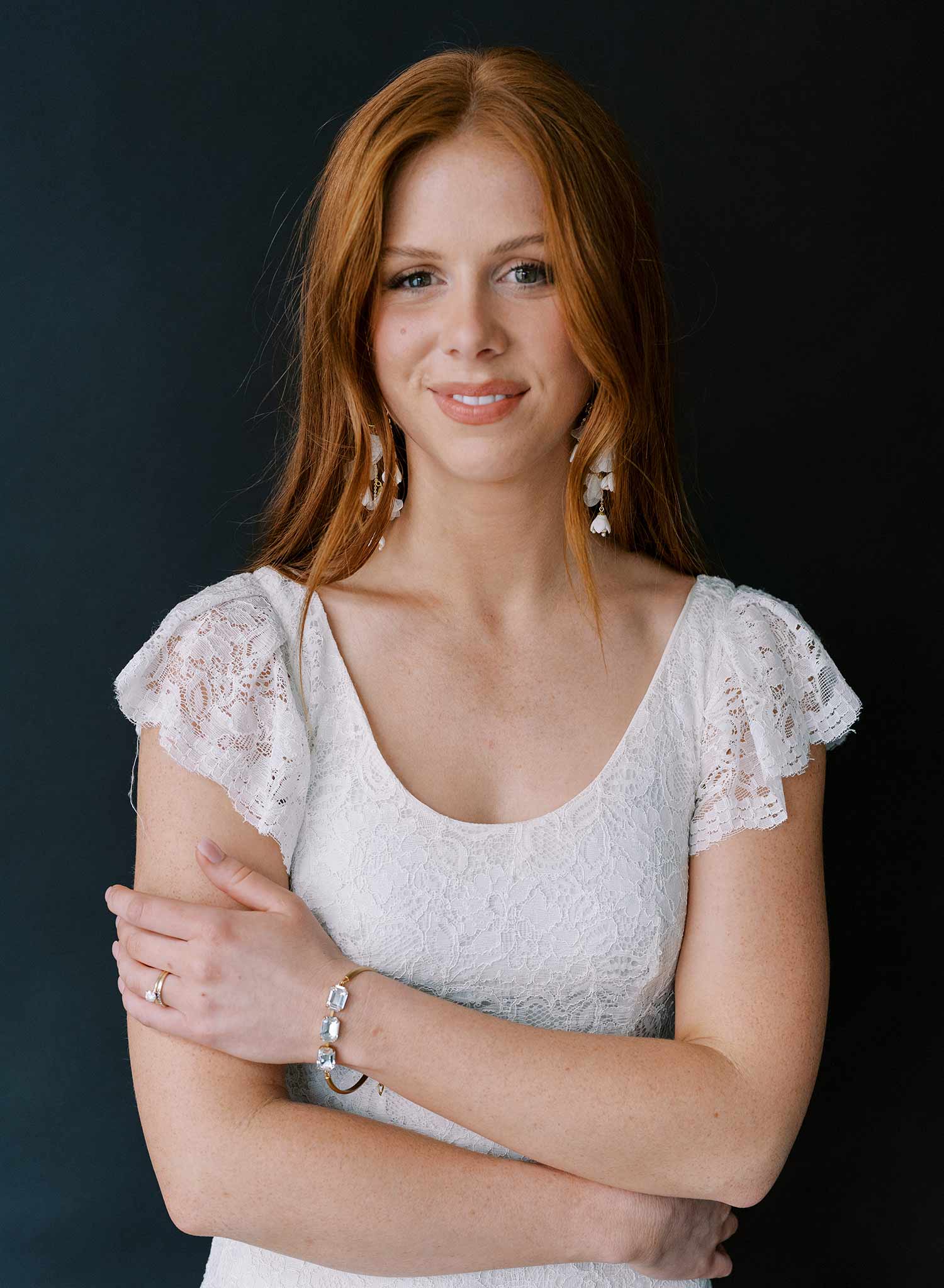 crystal bridal wedding bracelet by twigs and honey