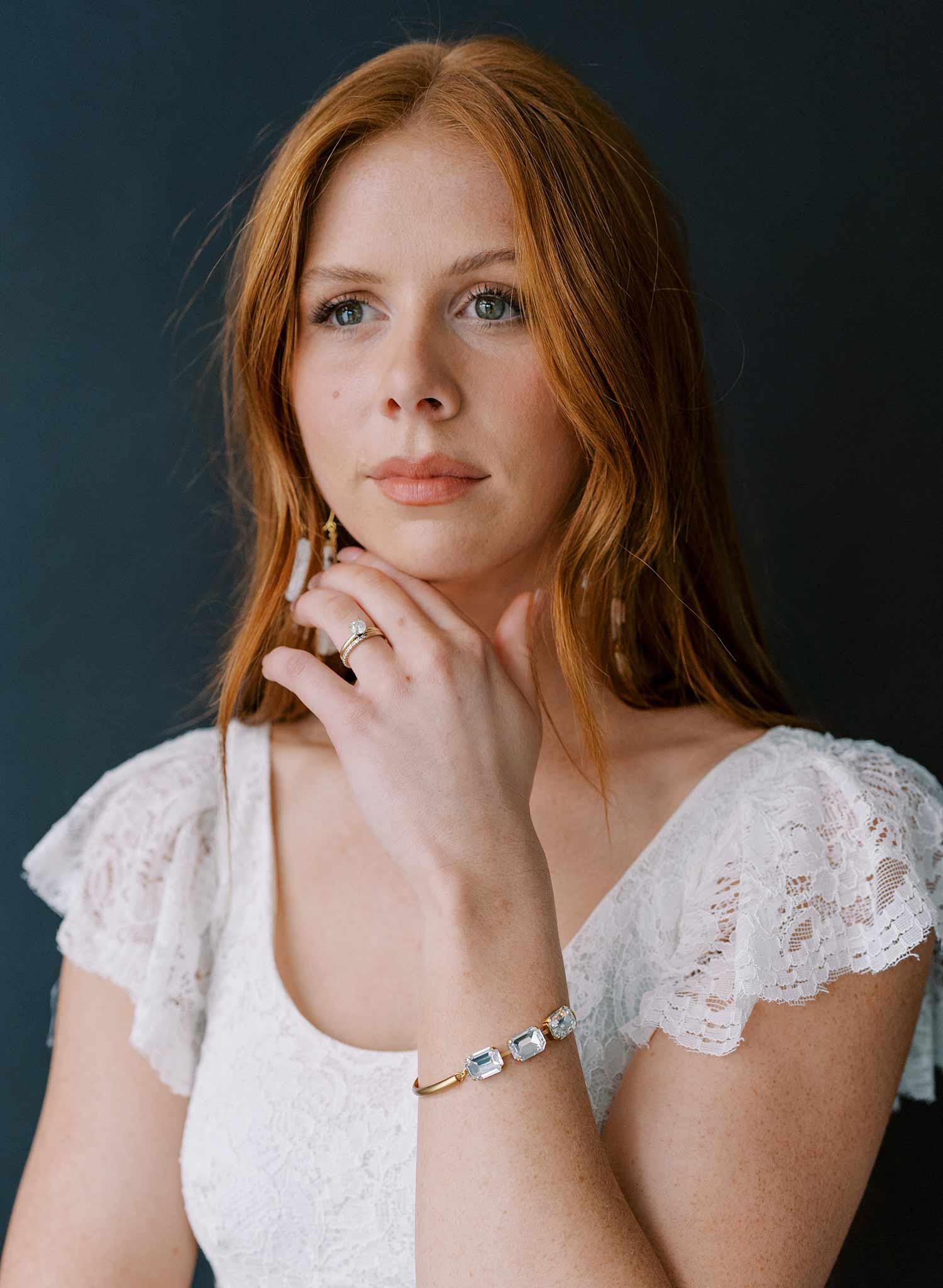 crystal bridal wedding bracelet by twigs and honey