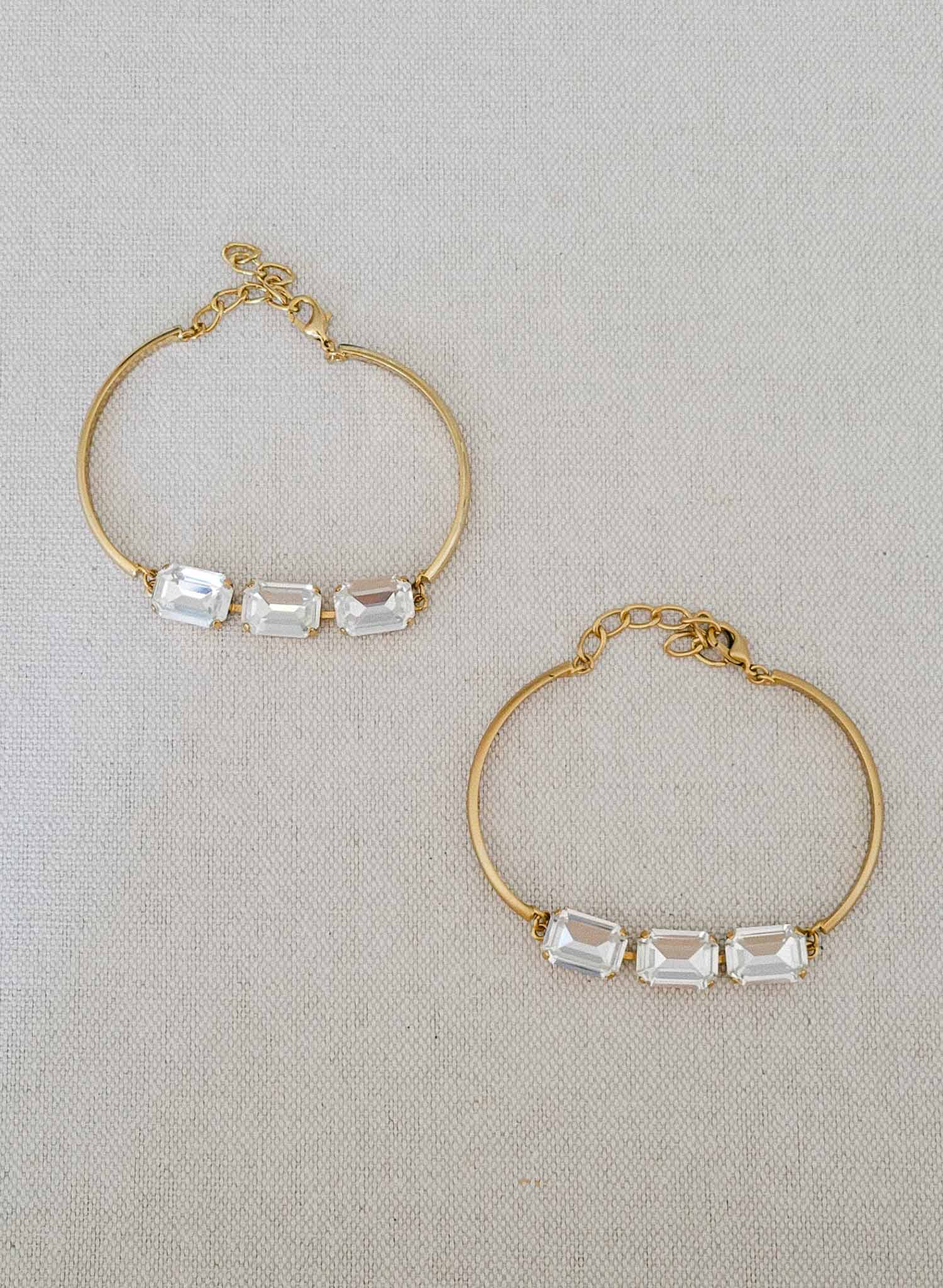 Octagon crystal bridal bracelet - Style #2380