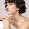 Wedding crystal post back earrings by twigs & honey