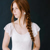 Bridal post back crystal earrings by twigs & honey