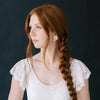 Bridal post back crystal earrings by twigs & honey
