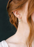 bridal jewelry, crystal drop earrings by twigs and honey