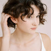 bridal jewelry, crystal drop earrings by twigs and honey