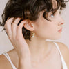 bridal jewelry, crystal drop earrings by twigs and honey