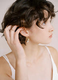 bridal jewelry, crystal drop earrings by twigs and honey