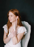 wedding earrings jewelry post back crystal by twigs and honey