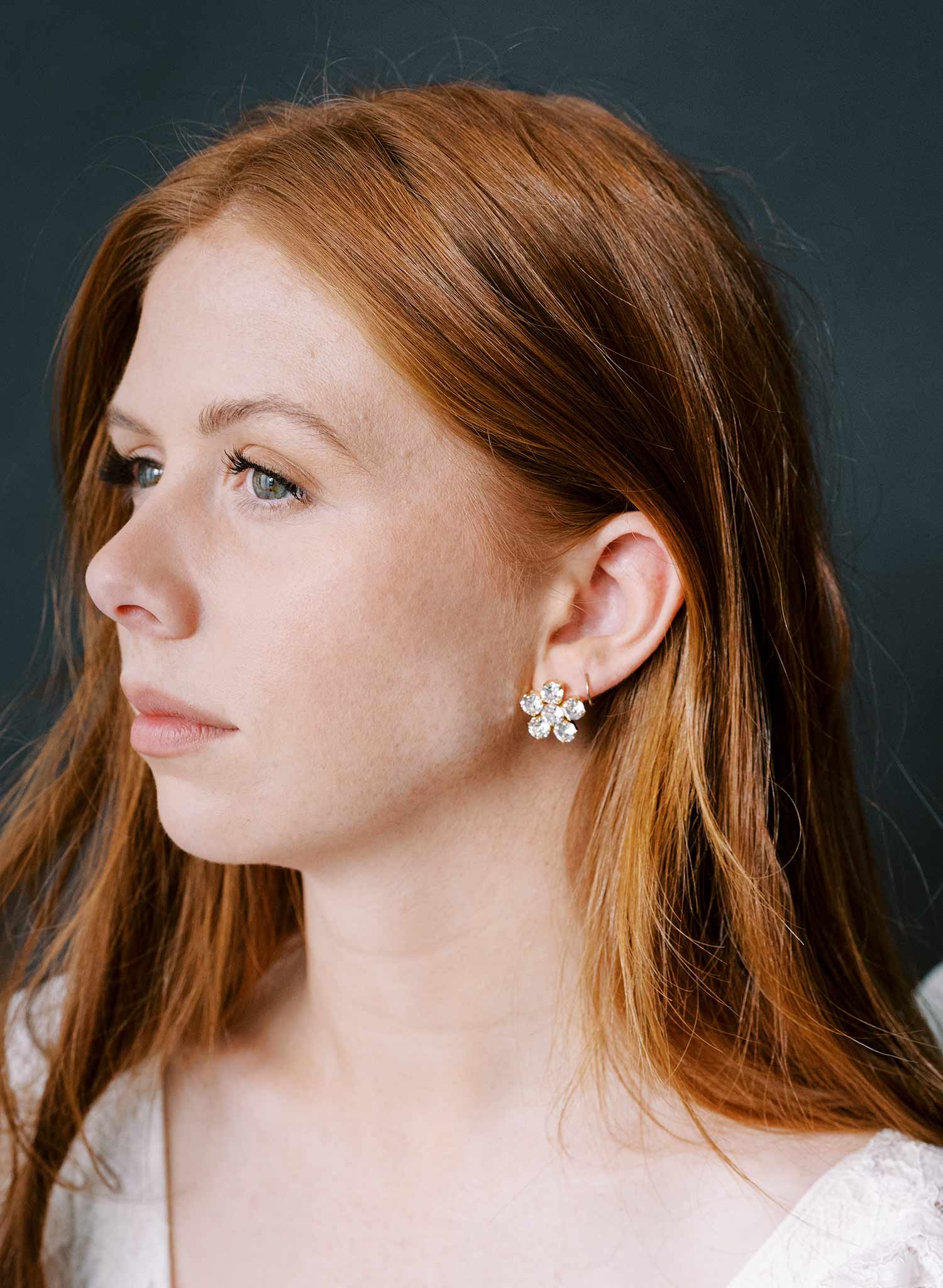 wedding earrings jewelry post back crystal by twigs and honey