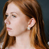 wedding earrings jewelry post back crystal by twigs and honey