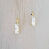 baguette crystal and gold bridal earrings by twigs and honey