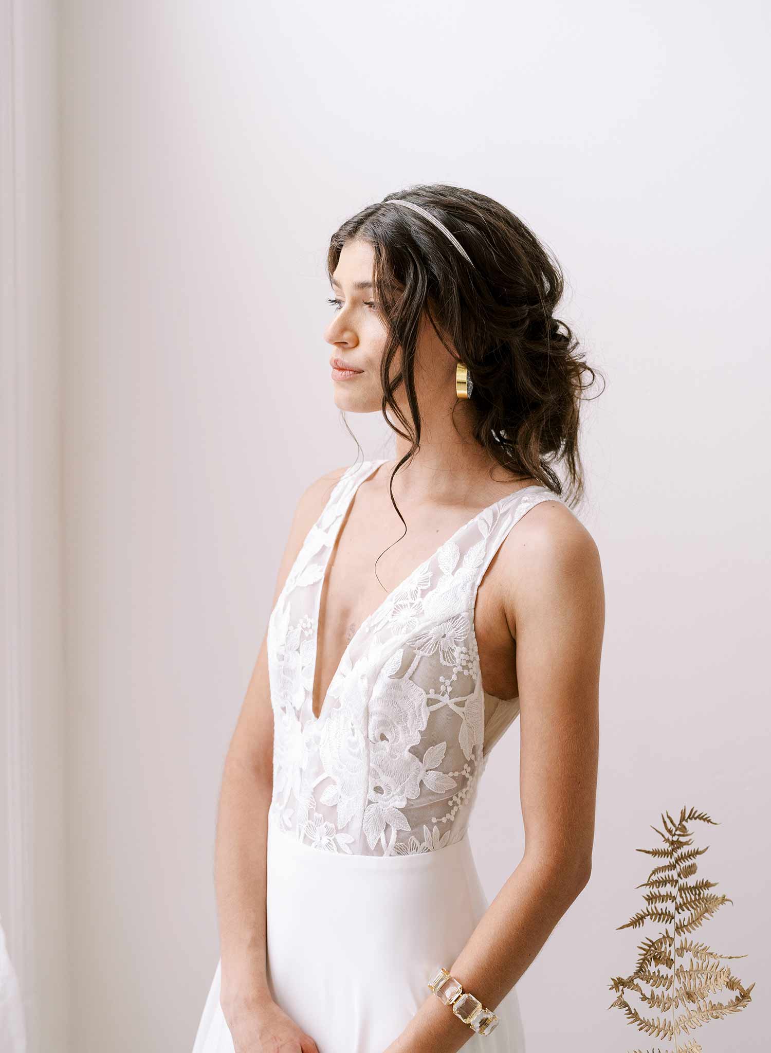 crystal bridal strech bracelet by twigs & honey