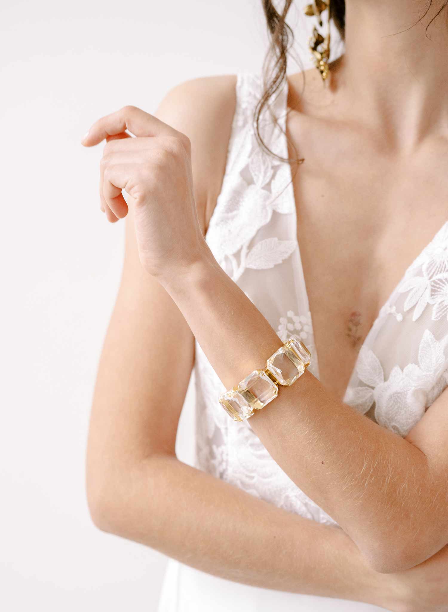 Sparkle bridal stretch bracelet - Style #2387