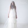 bridal cathedral veil, handmade, tulle, chapel, fingertip, blusher