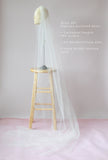 Simple Cathedral or Chapel length veil - Style #357