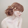 Gold plated petite orchid bobby pin set of 3 - Style #360
