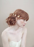 Gold plated petite orchid bobby pin set of 3 - Style #360