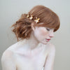Gold plated petite orchid bobby pin set of 3 - Style #360
