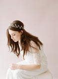 bridal hair vine, beaded hair vine, boho headpiece